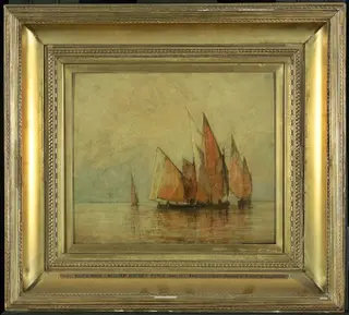 Venetian Boats, by William Gedney Bunce, unspecified, 1893