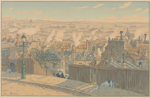 Parisian Landscapes: Paris seen from Montmartre, by Henri Rivière, 1900