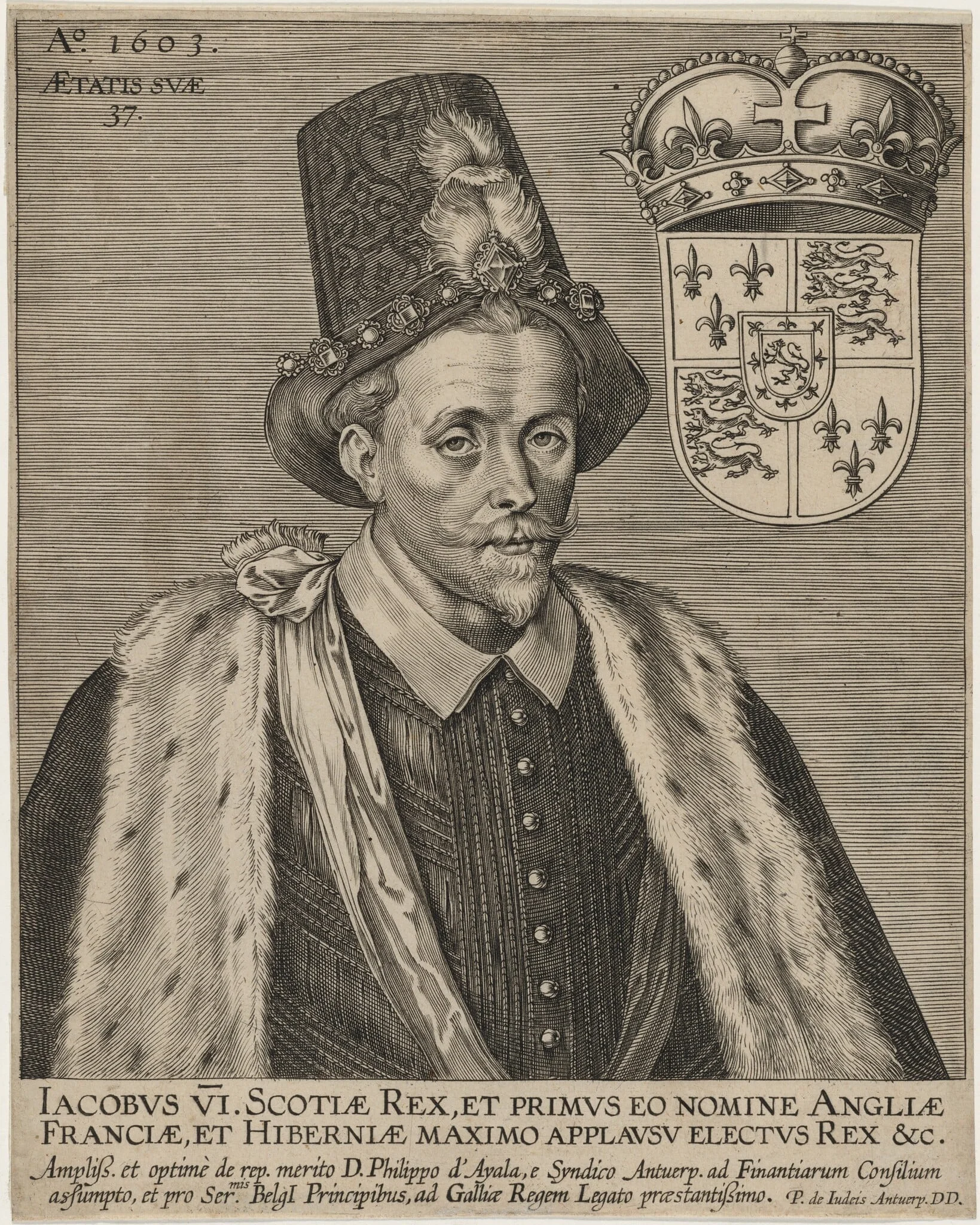 James VI, King of Scotland, detail