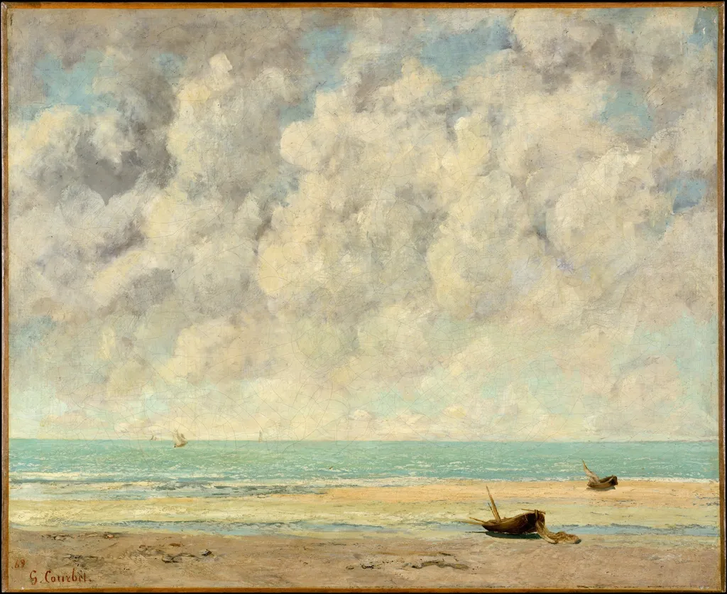 The Calm Sea, by Gustave Courbet, oil, 1869