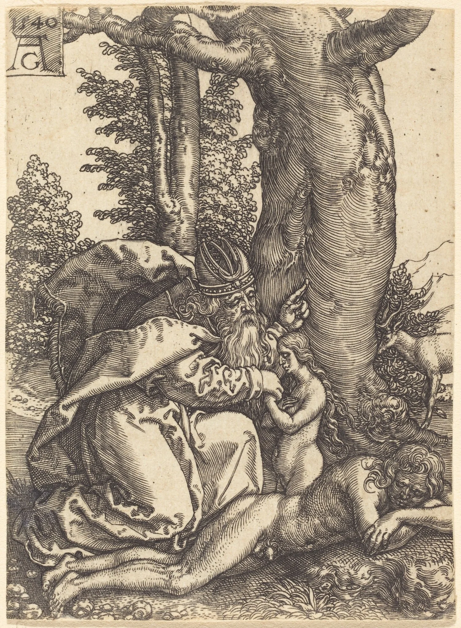The Creation of Eve, detail