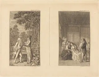 Clarissa, by Daniel Nikolaus Chodowiecki, ink, 1796