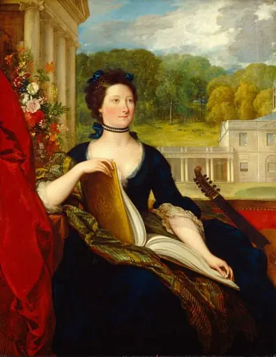 Maria Hamilton Beckford (Mrs. William Beckford), by Benjamin West, oil, 1799