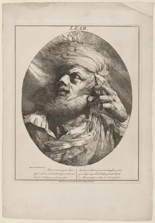 Lear, by John Hamilton Mortimer, ink, 1776