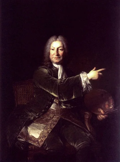 Porträt des Robert Tournières (1667-1752), detail