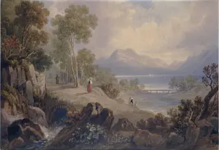 Lago Maggiore, by Henry Gastineau, watercolor, 1820