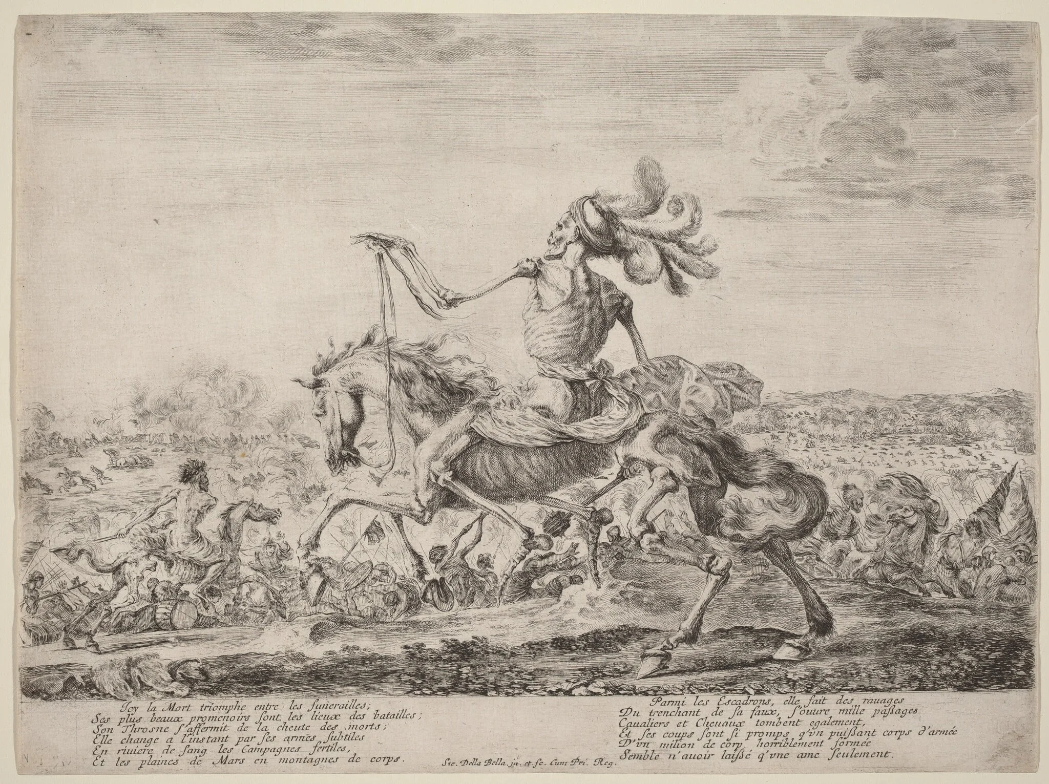 La Mort sur un champ de bataille [Death on a Battlefield], detail