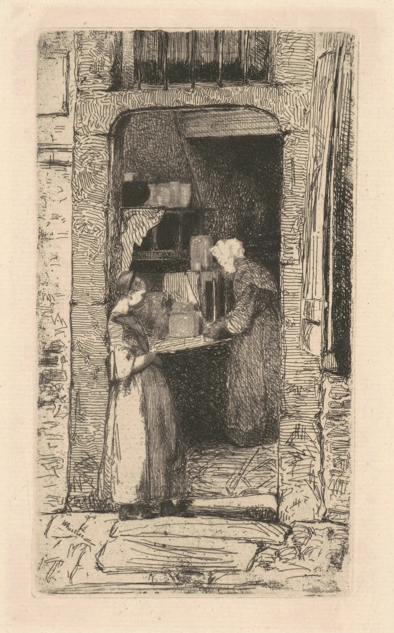 La Marchande de Moutarde, detail