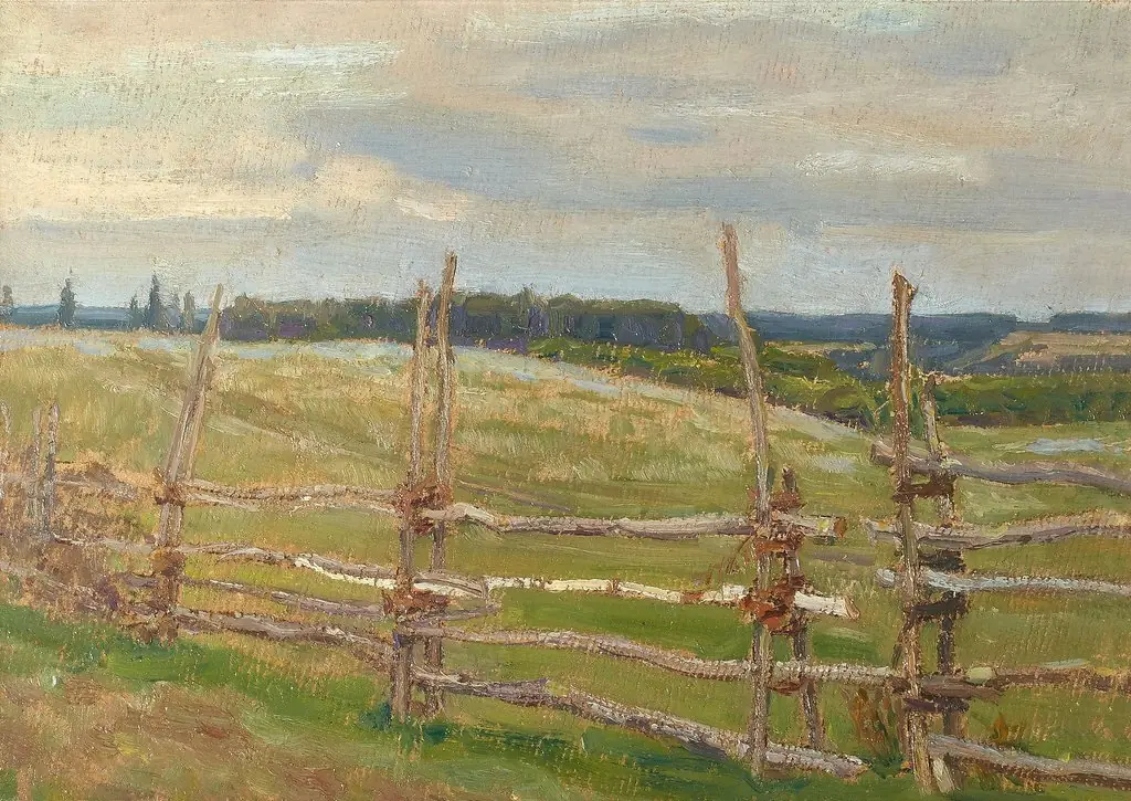 Demyanovo. Twilight in the field, by Apollinary Vasnetsov, oil, 1904