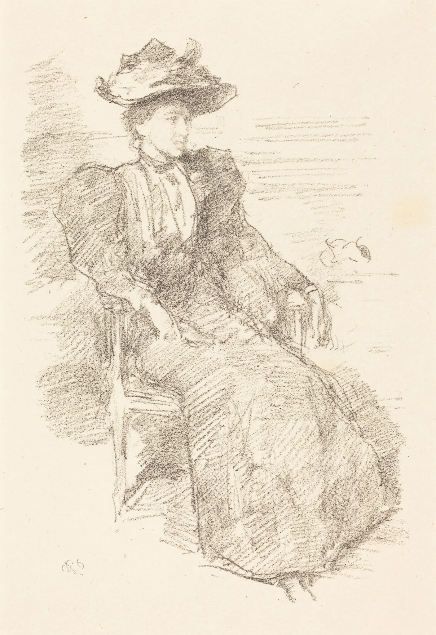 A Portrait: Mildred Howells, detail