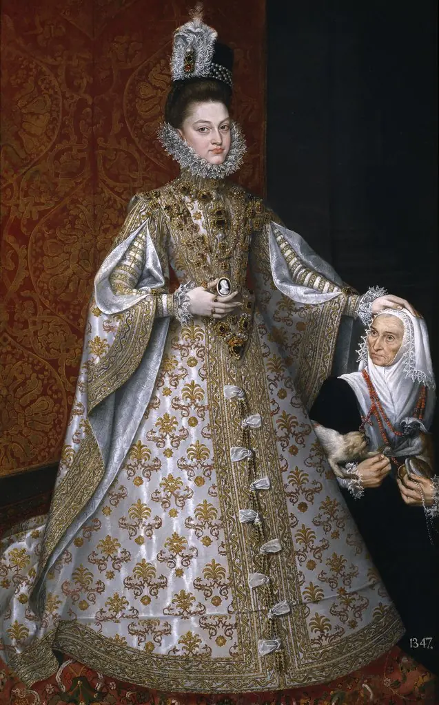 The Infanta Isabel Clara Eugenia and Magdalena Ruiz, by Alonso Sánchez Coello, oil