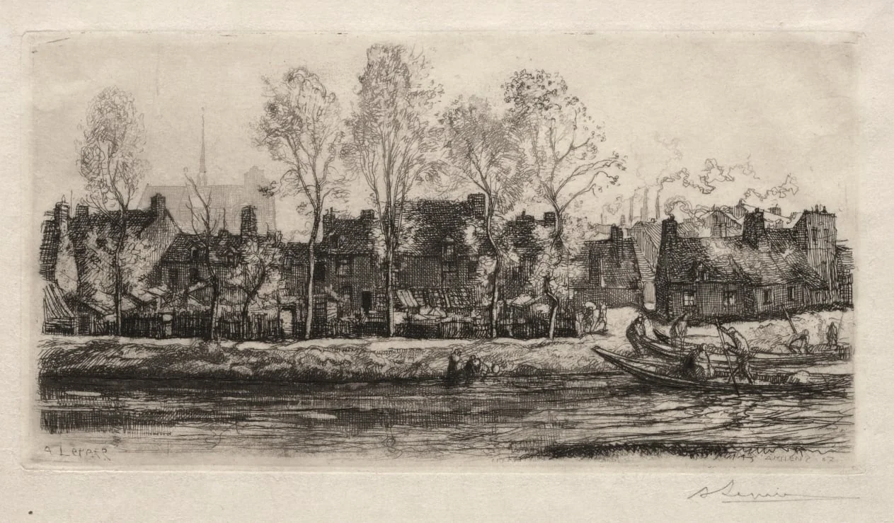 Amiens, the Banks of the Somme, detail