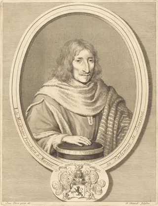 Jean de Mesgrigny, by Robert Nanteuil, ink, 1652