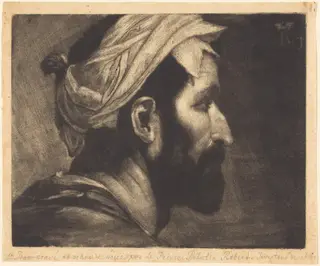 Head of the Executioner, by Prince Rupert of the Pfalz, ink, 1658