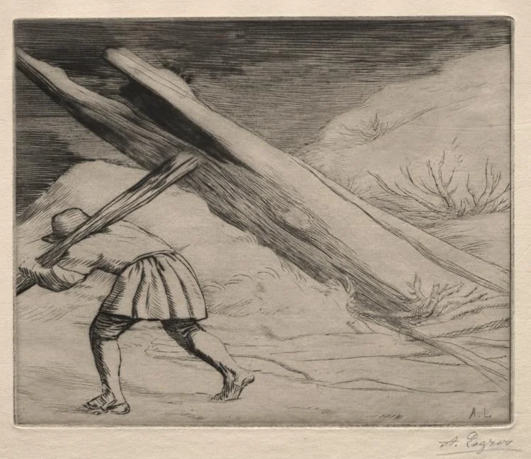 Winter (1st Plate), detail