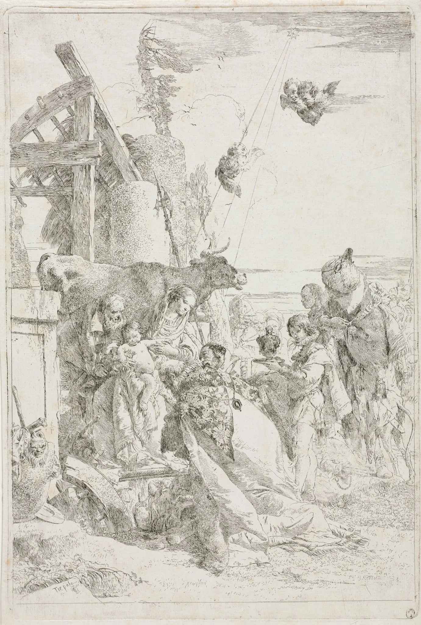 Adoration of the Magi, detail