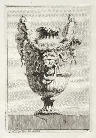 Suite of Vases:  Plate 1, by Jacques François Saly, 1746