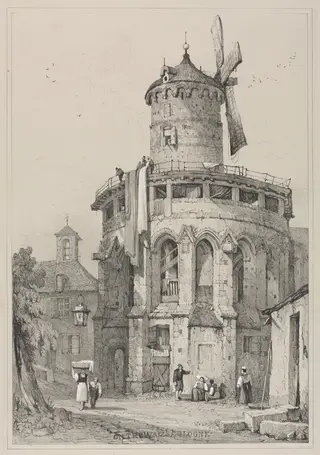 Facsimiles of Sketches Made in Flanders and Germany: On the Walls, Cologne, by Samuel Prout, 1833