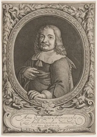 Artus Quellinus the Elder, by Hubertus Quellinus, ink, 1665