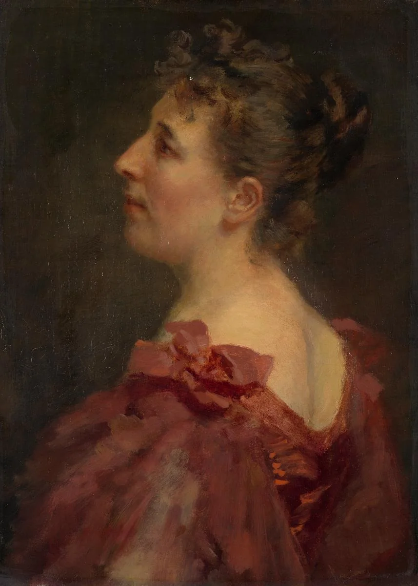 Bildnis Leonie Scheller-Kuhn, detail