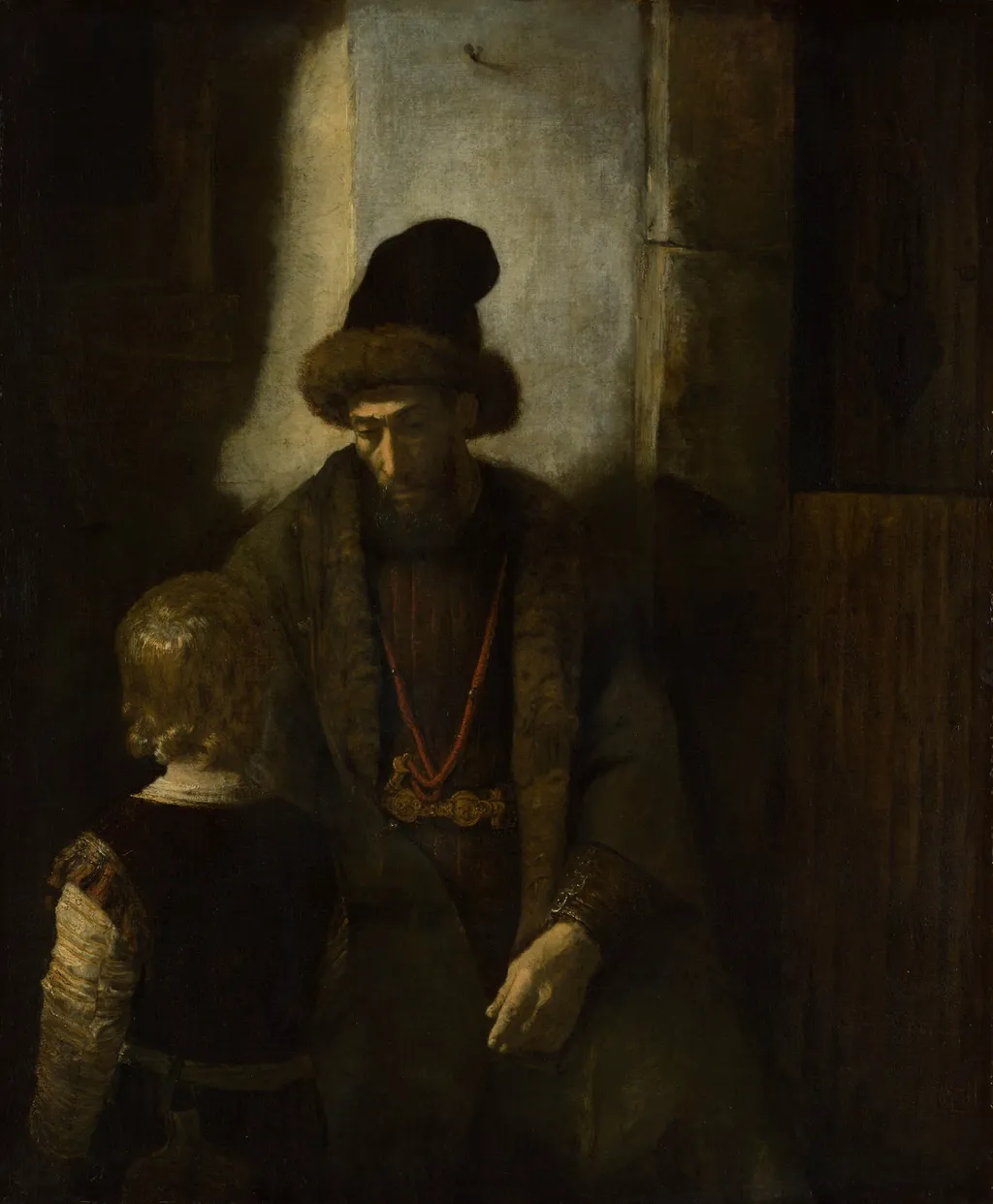 Jacob's Farewell to Benjamin, by Barent Fabritius, oil, 1650