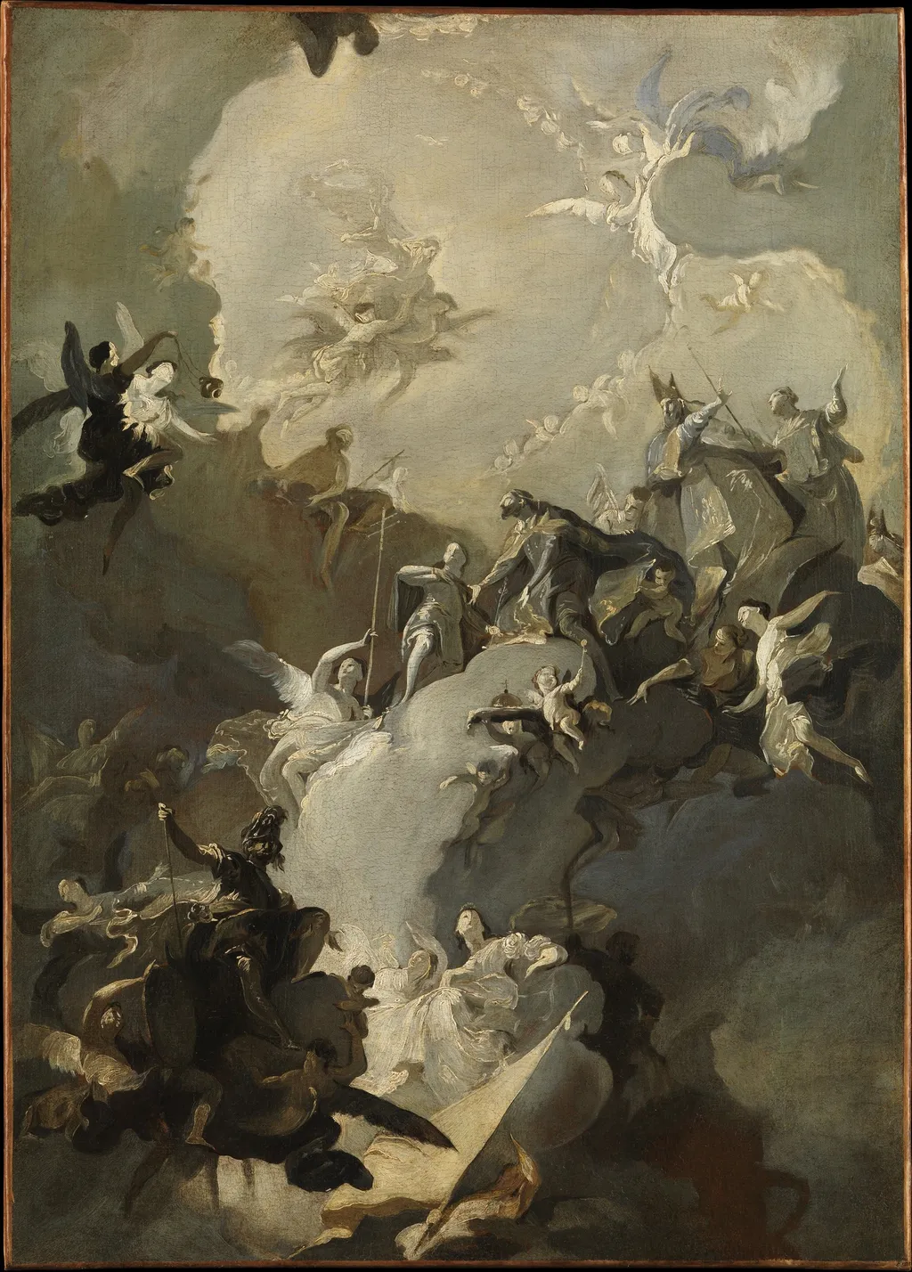 The Glorification of the Royal Hungarian Saints, by Franz Anton Maulbertsch, oil, 1772