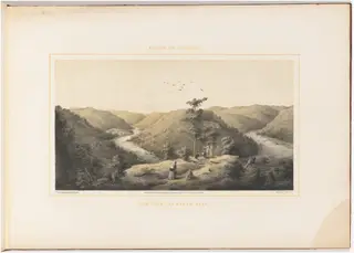 View from the Hawks Nest, by Woldemar Rau, ink, 1857