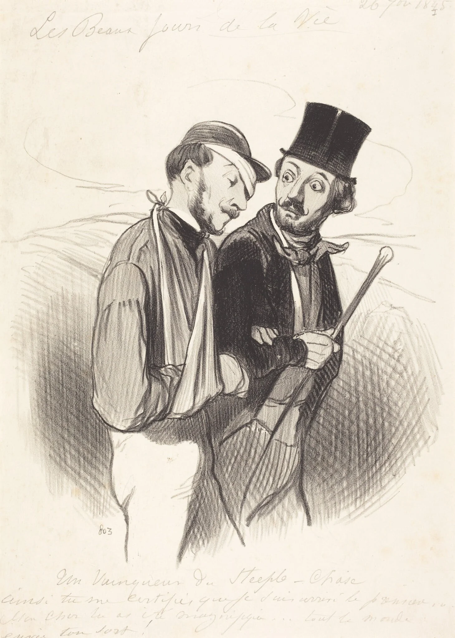 Un Vainqueur de Steeple-chase, detail