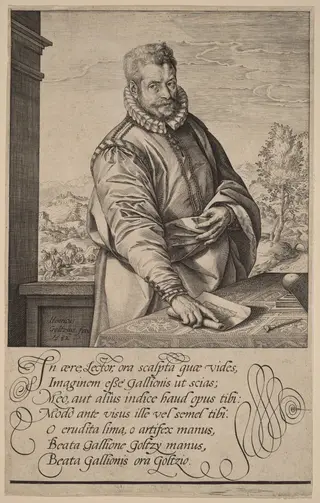 Philip Galle, by Hendrick Goltzius, ink, 1582