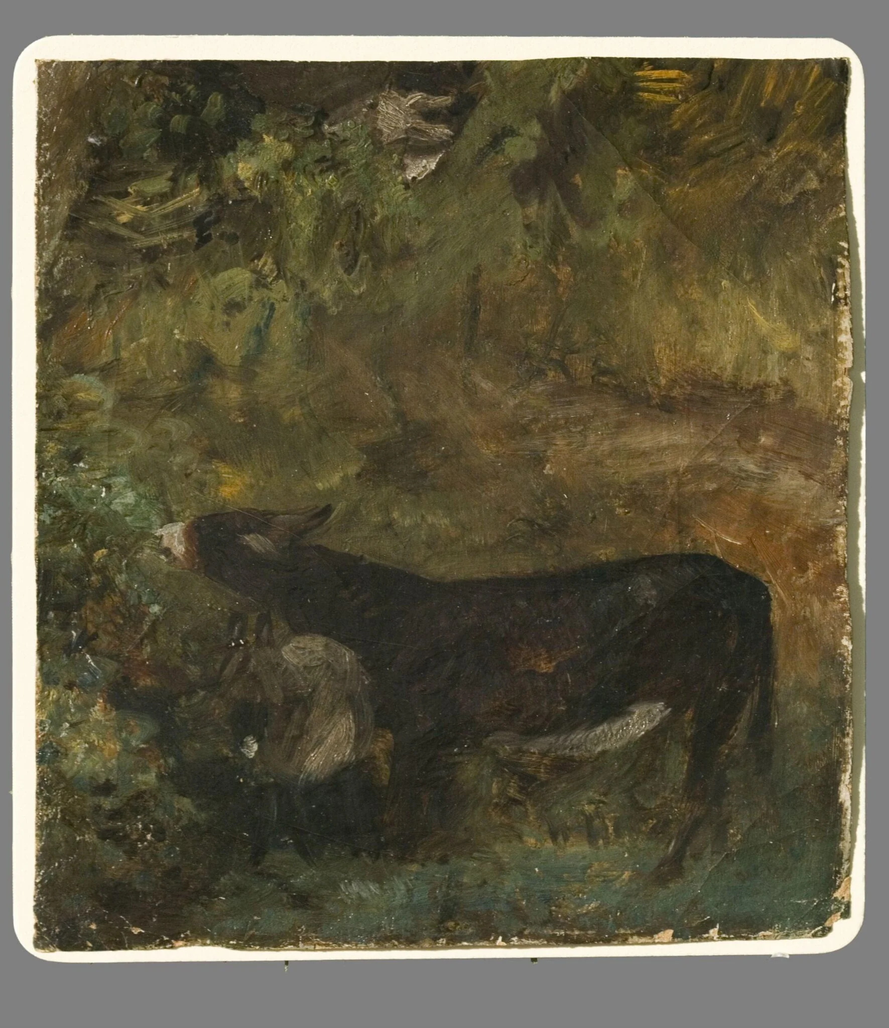 A Donkey with a Foal: Study for <i>The Cornfield</i>, detail