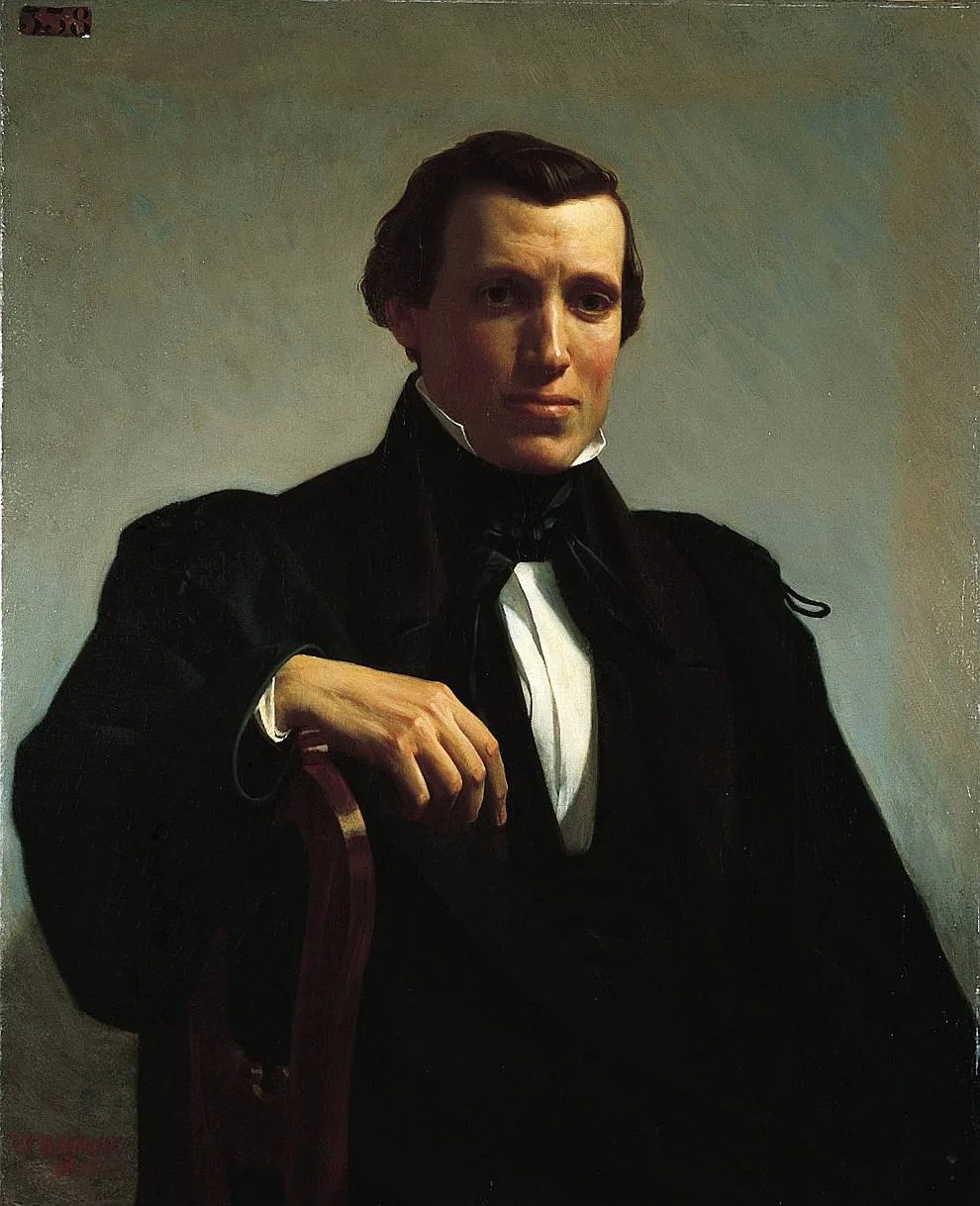 Portrait of Monsieur M., detail
