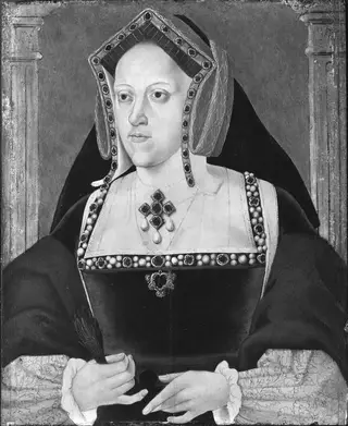 Katharina von Aragon, by Joannes Corvus, oil, 1521