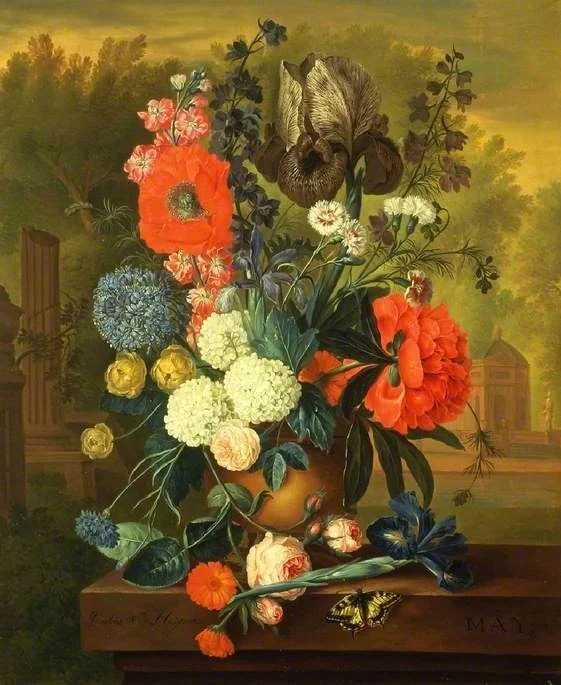 Twelve Months of Flowers: May, detail