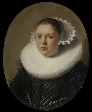 Portrait of Josina Jansdr. de Carpentier (1601-34), by Cornelius van Poelenburgh, oil, 1632