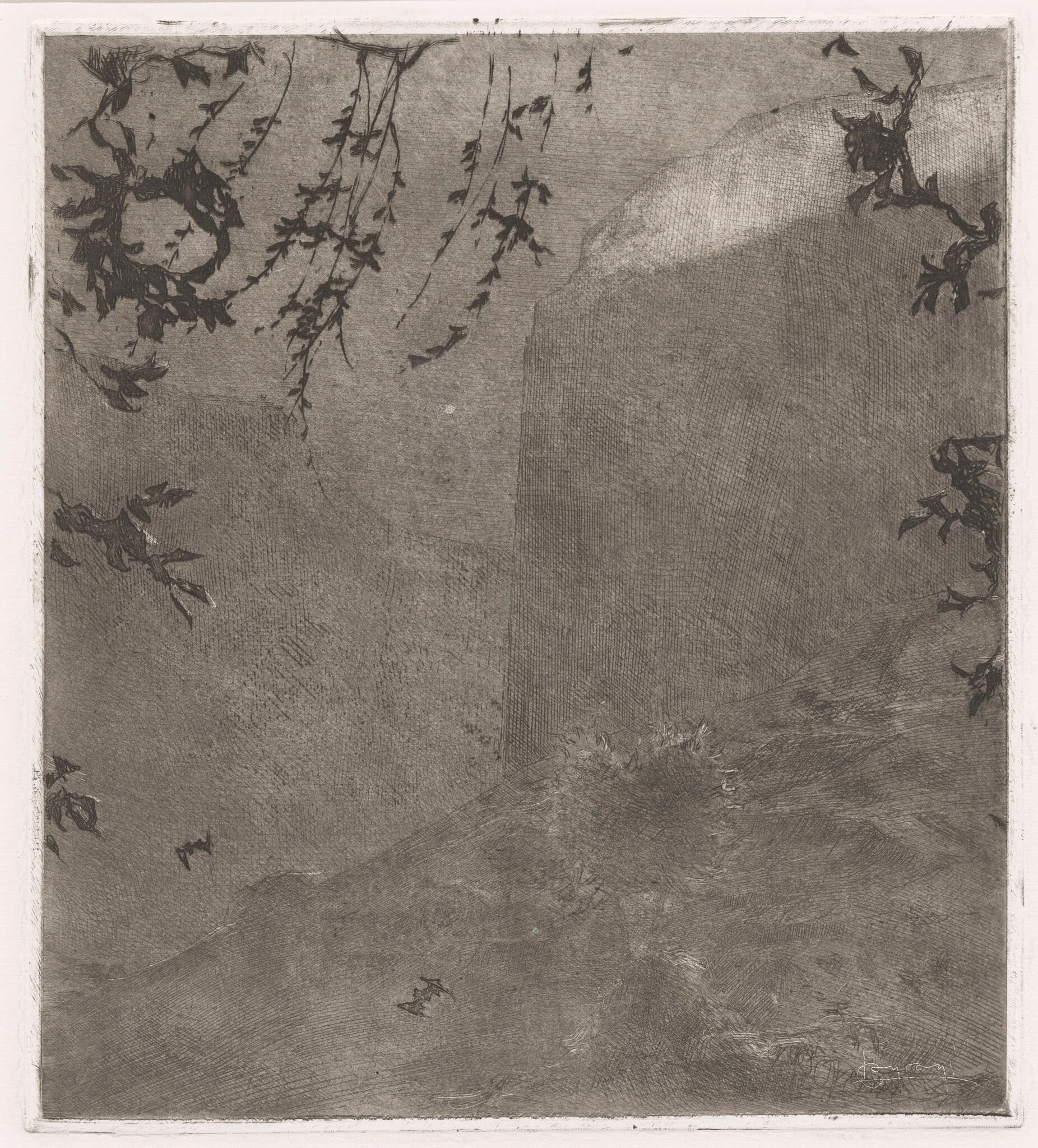 Il calar della notte (Nightfall), detail