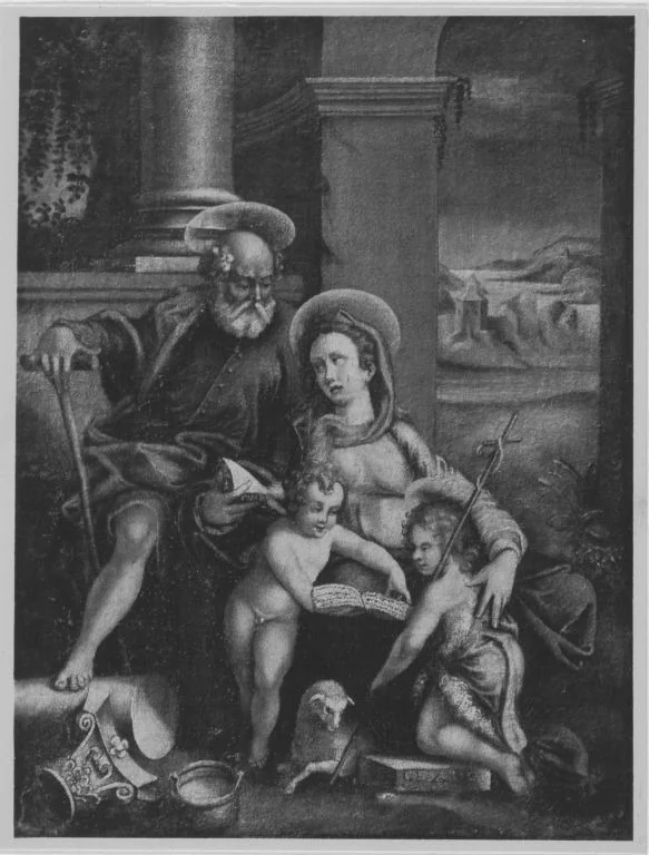 Heilige Familie (?), detail