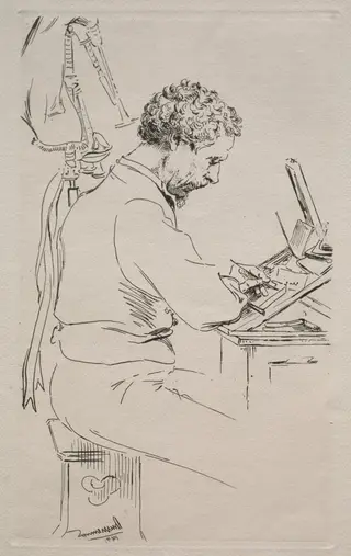 Charles Kean, by Félix Bracquemond, 1871