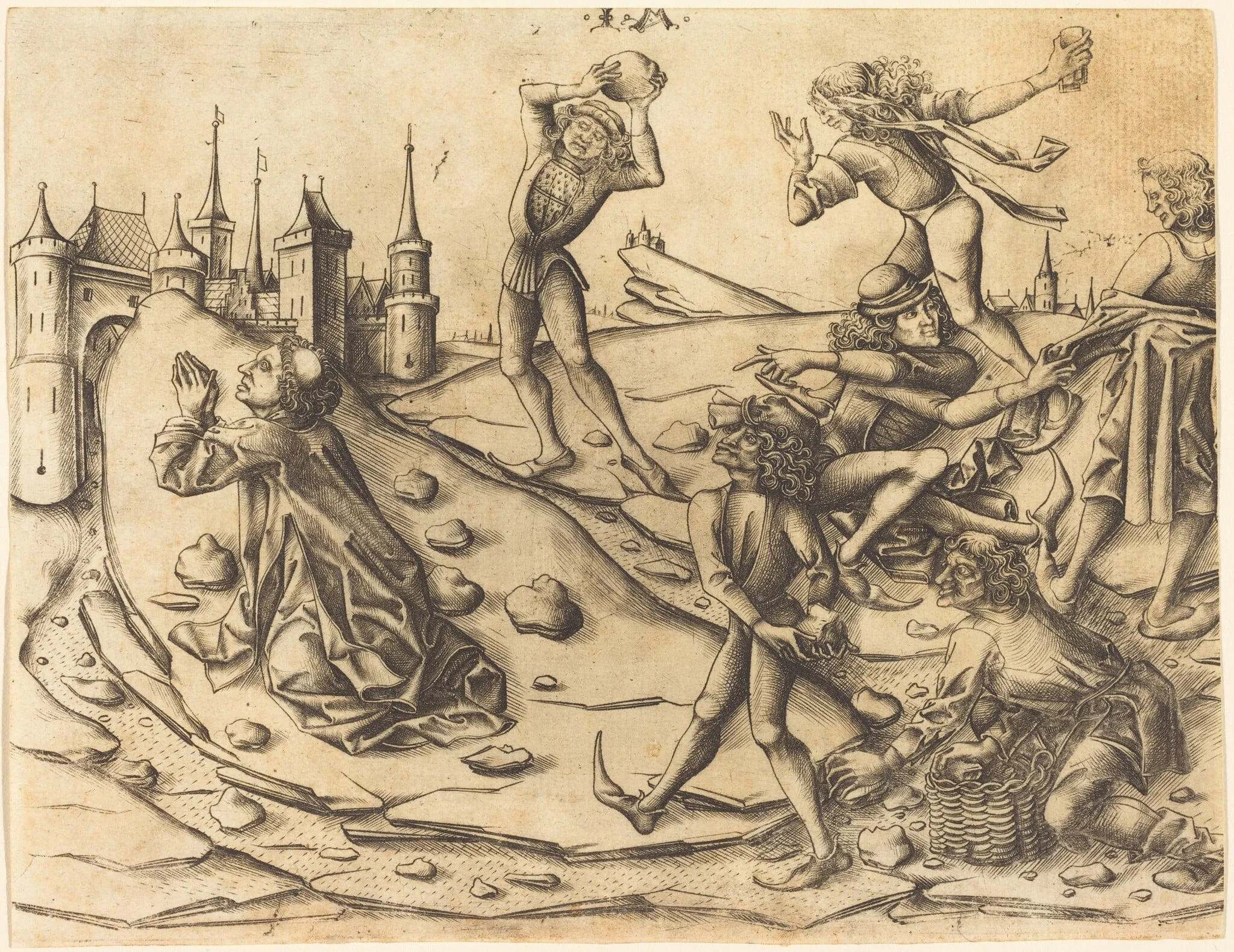 The Stoning of Saint Stephen, detail