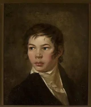 Portrait of Edward Jan Römer (1806–1878), by Jan Rustem, oil, 1824