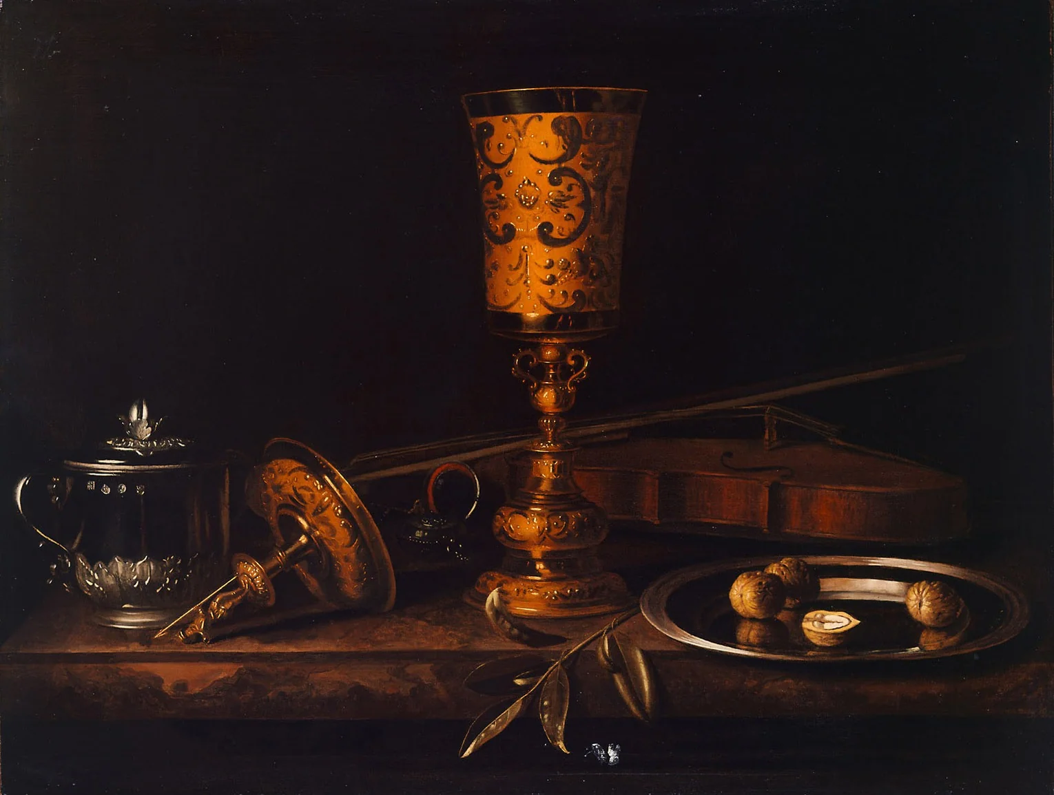 Vanitas-Stilleben, detail
