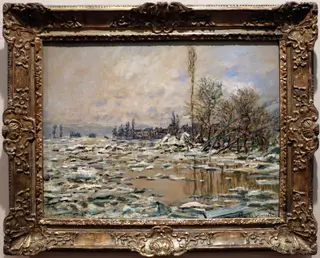 The Break-Up of the Ice, by Claude Monet, oil, 1890