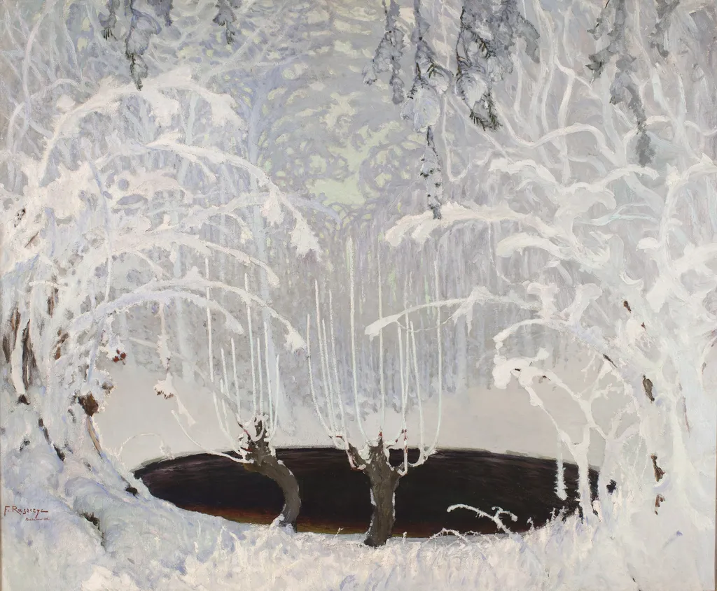 Winter Tale, by Ferdynand Ruszczyc, oil, 1904