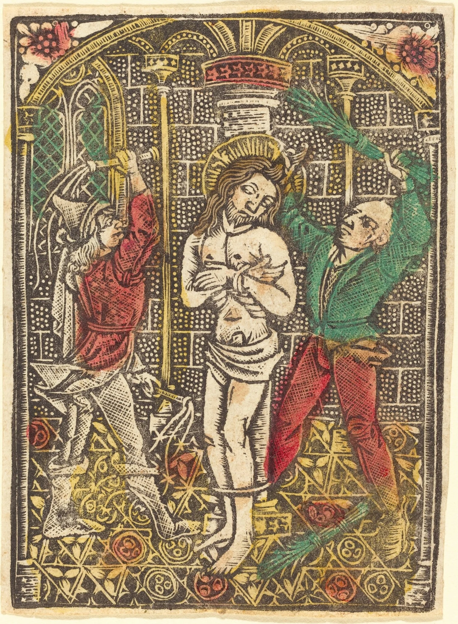The Flagellation, detail