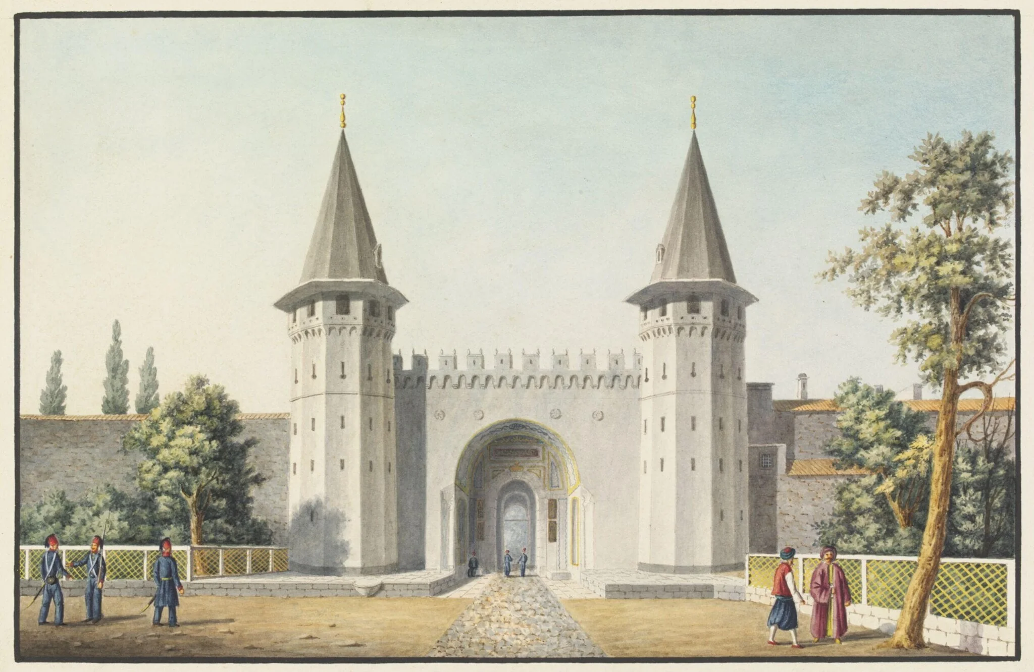 Orta Kapi or the Middle Gate of Topkapi Sarayi, detail