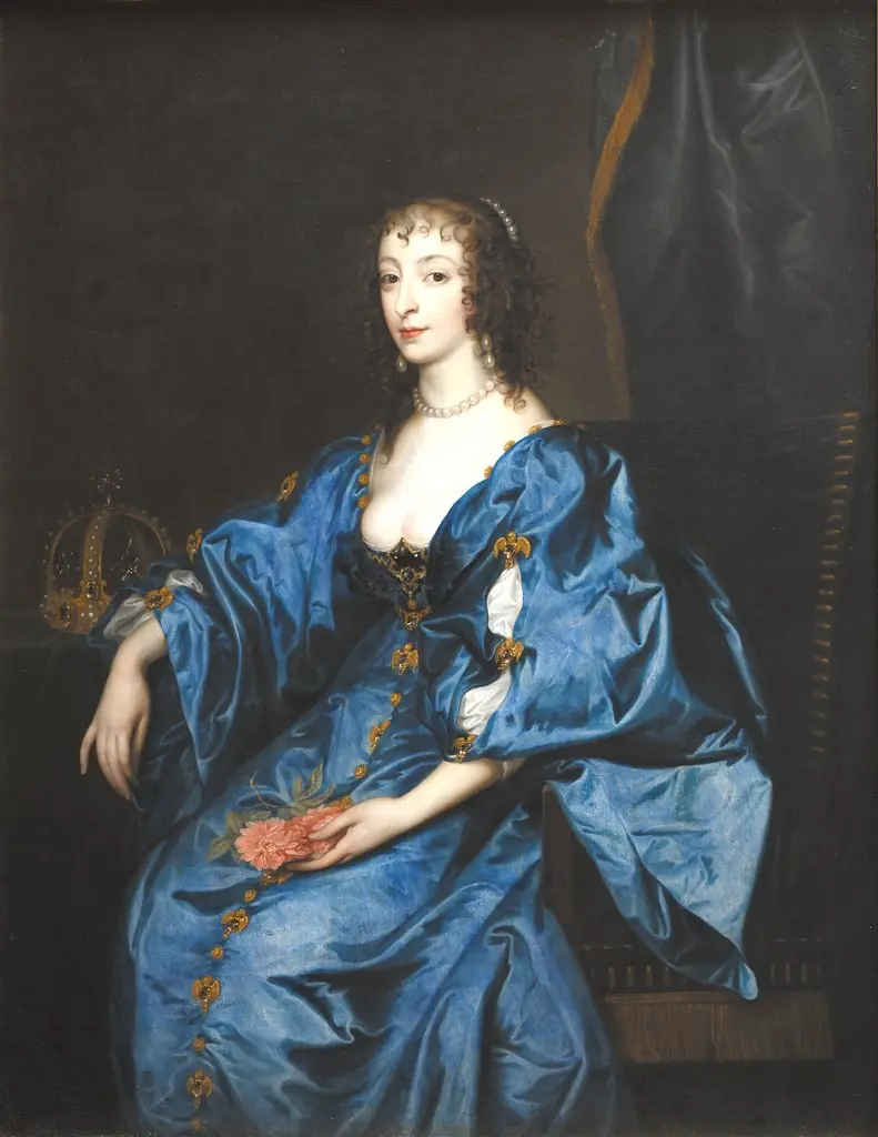 Queen Henrietta Maria of England, by Anthony van Dyck, oil, 1639