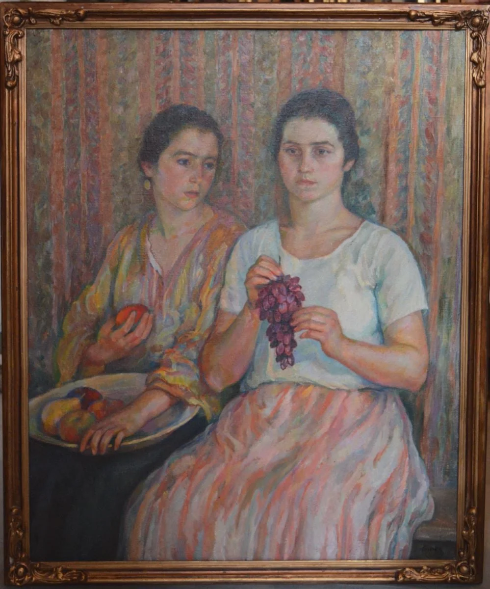Fete cu fructe, detail