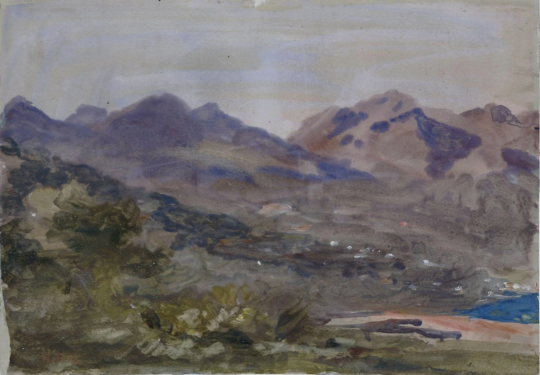 Above Mentone, detail