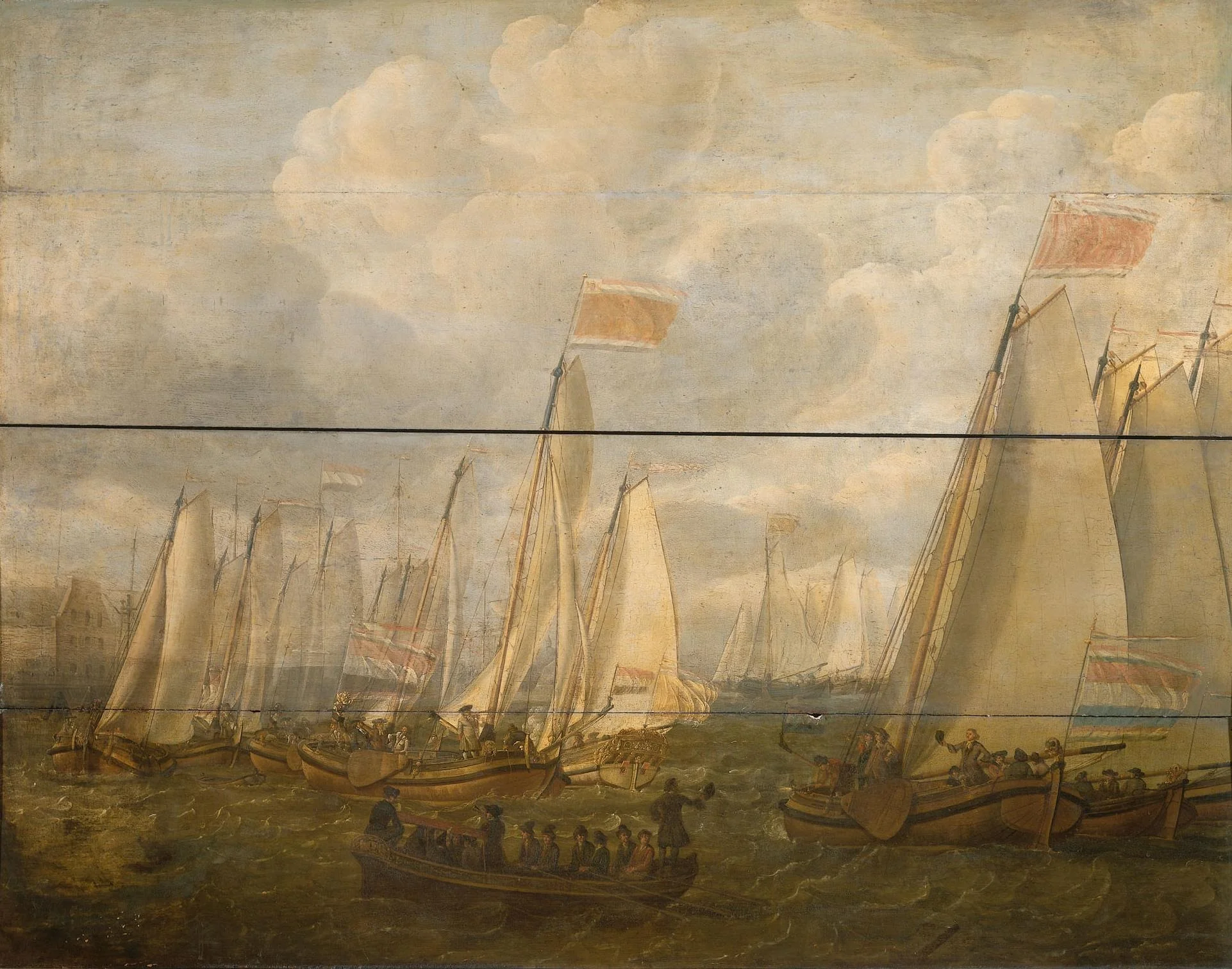 Marine Pageant on the Y off Amsterdam, detail