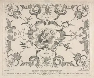 Venus Wounded by Cupid, by Pierre Alexandre Aveline, 1731