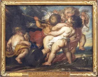 Cannonfodder, by Antoine Wiertz, oil, 1858
